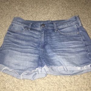 abercrombie and fitch denim shorts
